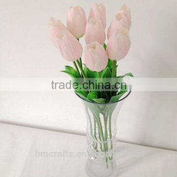 New arrival real touch PVC flowers tulips with scent artificial tulip