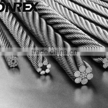 Hot Dipped Steel Wire Rope 6X19