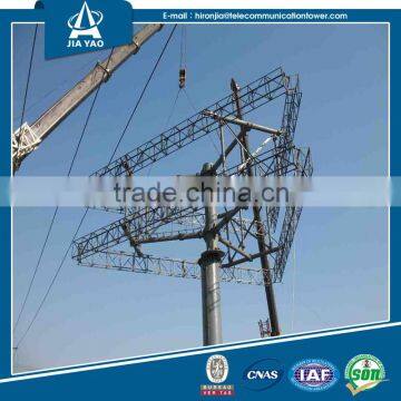 Outdoor high mast tubular led billboard structure