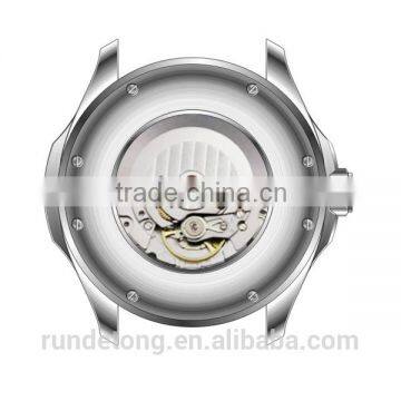 High Quality Silicone Watch Men Luxury With Skeleton Back photo-2