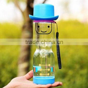 New Fashion Small Person Face Portable Clear Sport Plastic Water Cup photo-6