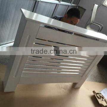 Hot Sale French Paint Spraying Radiator Cover Cabinets /white Painting Mdf Radiator Cover photo-5