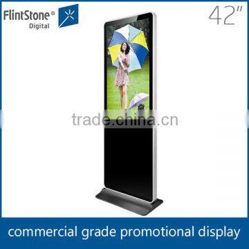 Flint stone floor 42" lcd ad player/retail kiosk for sale,/large advertising lcd player