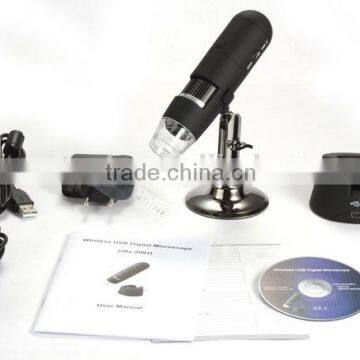 Wireless 200x USB Digital Microscope with 3.5M Pixels and High Quality