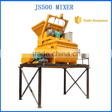 China Alibaba JS500 automatic concrete mixer/ Forced Concrete Mixer Price