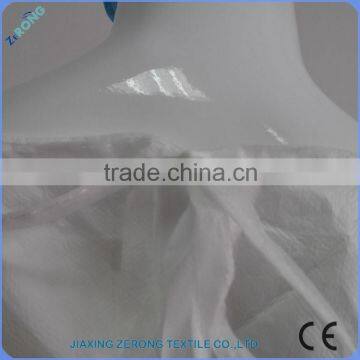 Cheap PP+PE Breathable Film Fabric White Hospital Gown photo-5