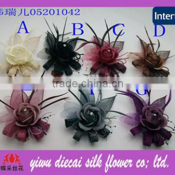 European style head sinamay craft flower