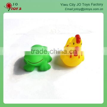 PVC animal with BB whistle bath toy capsule toy