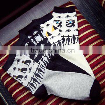 Eyes Socks, Sneaker Socks,Casual Socks,Men Socks,Cotton Socks, Aztec Socks