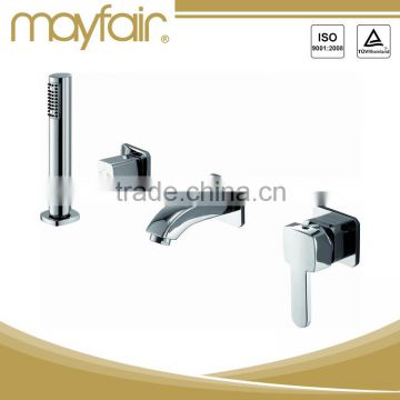 Stainless steel wall mounted 4 hole bath shower taps faucet