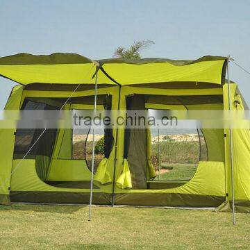 10-12 person outdoor camping tent with 4 doors