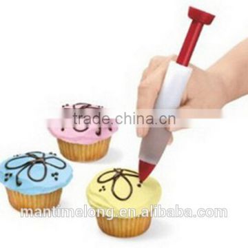 Biscuit Cookie Pastry Icing Decoration Syringe Chocolate Plate Pen Tool