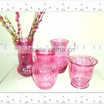 Glass vase/colorful glass vase/clear glass vase