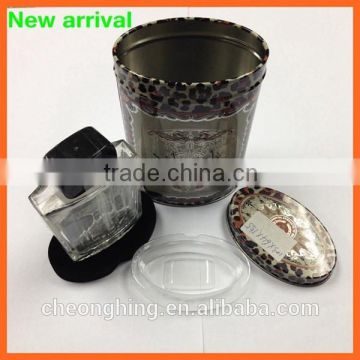 Jingle Tin Cosmetic Box in Oval Shape