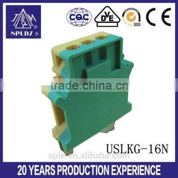 USLKG din rail Ground terminal block USLKG-16