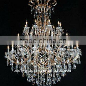 European Crystal Chandelier Light Modern Hanging Chandelier Lamp Lighting For Villa Decoration Lighting MD88118 L27