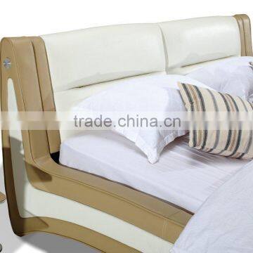 Europe Leather Bed Modern Style photo-3