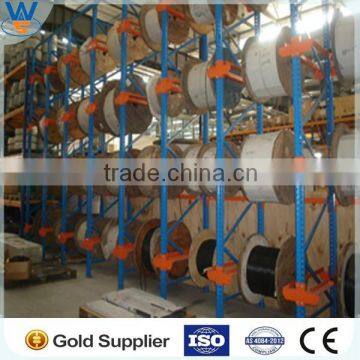 Nanjing Victory heavy duty cable reel rack for warehouse storage