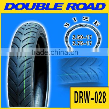 Strong body Double road 250 - 17 motorcycle tire for Venezuela market