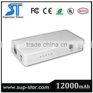 Direct factory price 12v/24v 12000mAh multi-function snap on jump starter