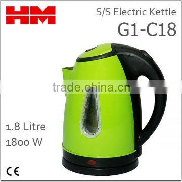 Stainless Steel Electric Kettle G1-C18 Green