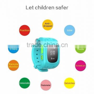 Wrist watch phone gps tracking device for kids / Position monitoring kids gps watch phone /Sos calling kids GPS tracker