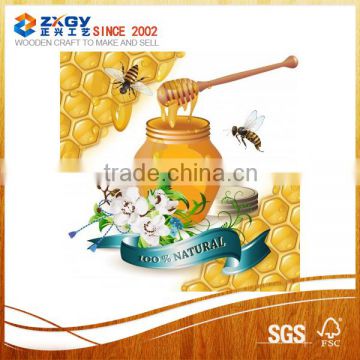 fashion wooden honey stick and spoon