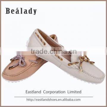 Fashion Lady Lychee Leather Soft Casual Driving Moccasin Boat Loafer Shoe photo-4