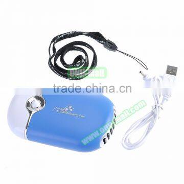 Factory Price Giveaway Gift Mini USB Fan With CE and RoHS, USB Rechargeable Portable Mini Air Conditioner Fan photo-4
