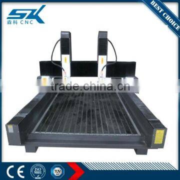 China made cnc marble engraving macine on granite stone 1300*2500mm also on wood foam plastic in high precision