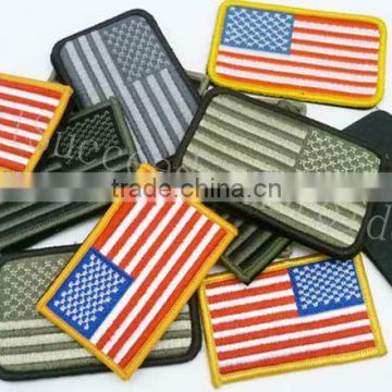 Velcro-back Embroidery US Flag Badge/patch