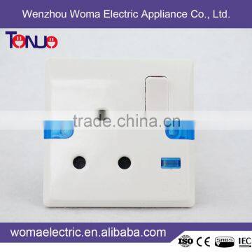 Muti-Function electric switch , 15A switch socket , wall switch power supply