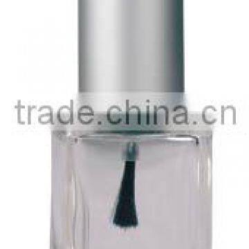 10ml square glass nail polish bottle with round cap and brush