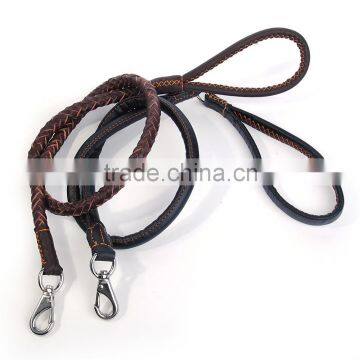 Pet brief leather collar traction rope