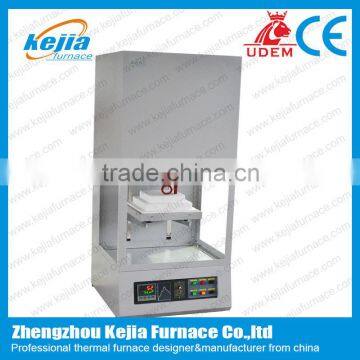 Lab lifting muffle furnace/bottom loading furnace with alumina fiber chamber