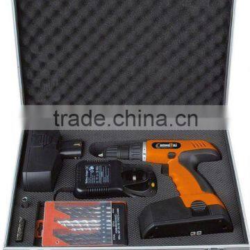 Metal-Case 18Volt Heavy-duty Drill with 2pcs battery