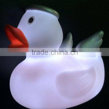 Non pvc,6P free lovely duck led mini night light