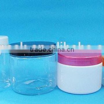 Plastic cosmetic cream jar, jar container, PET clear jar