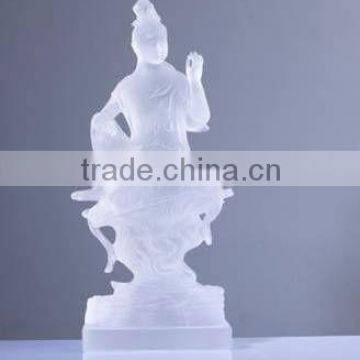 Crystal Liuli Guanyin Buddha