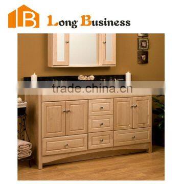 LB-LX2206 OEM solid wood modern bathroom vanity cabinet