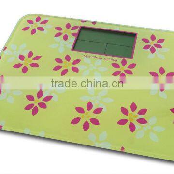 ultra large LCD display weighing scale with glass printing show comparative date