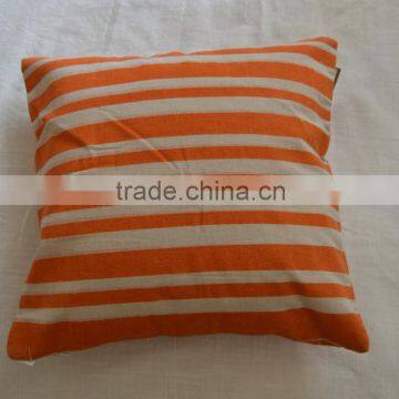 stripe printing Cotton Cushion with PP Filling