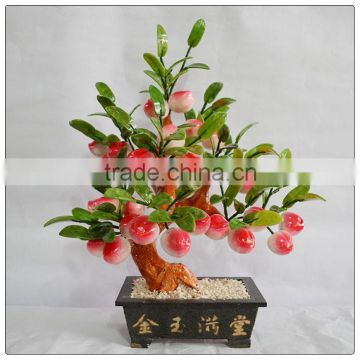 Jade 28 Piece Peaches Tree, jade stone tree ,money tree