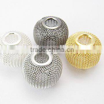 Mixed Color Baskeball Wives Iron Mesh Beads(IFIN-B085-M)