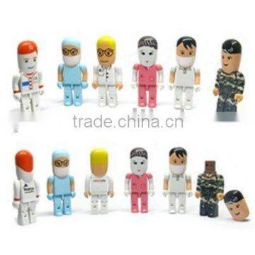 Oem Plastic Cartoon Usb Pen Drive 2.0 as Christmas Gift