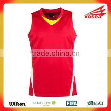 Manufacture Custom 100% Polyersster Sublimation Reversible Basketball Jersey Uniform Design