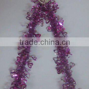 Christmas Tinsel w/ Hearts Diecut Design