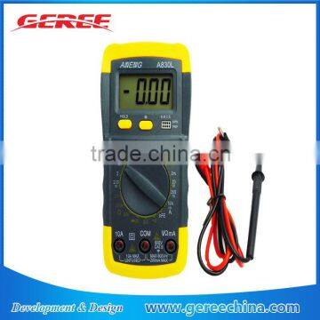 Hot selling Digital LCD 500V AC DC 10A 2M Voltmeter Ammeter Ohmmeter Multimeter current voltage OMH Tester Meter