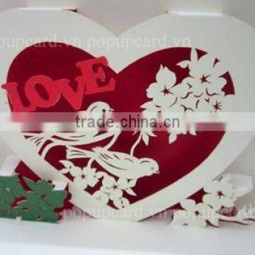 Love 3d greeting pop up card