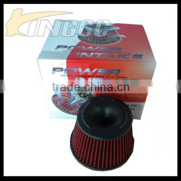 High Quality Universal Red Auto Air Filter For Racing Car